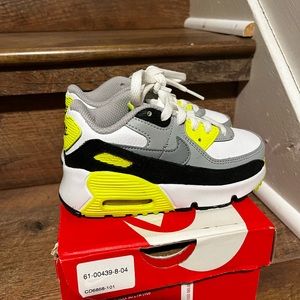 Nike kids Air Max 90 9C. Gently worn a couple times.